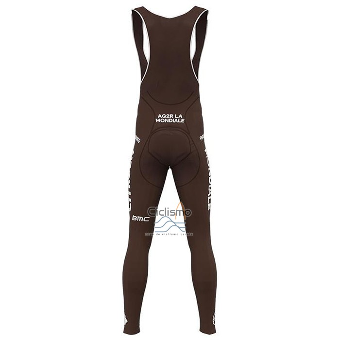 Ag2r Citroen Team Ropa Ciclismo Culotte Largo 2021 Mangas Largas Blanco